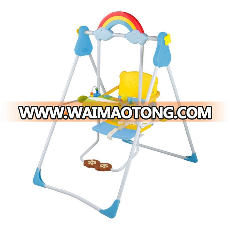 high quality hanging outdoor and indoor plastic baby toys swings